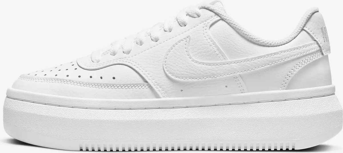 Nike Court Vision Alta Dames Sneakers – Leren Schoenen – – Casual & Sportief Wit