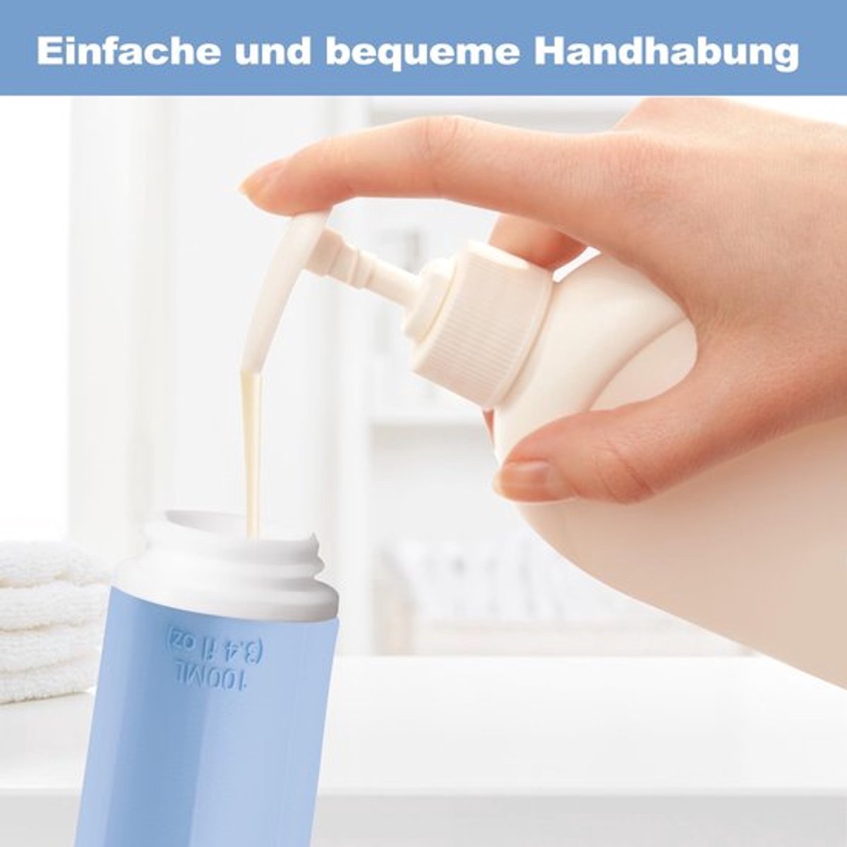 Dailygoods- Reisflessen Set van 4 - 100 ml - Lekvrij - Navulbare Containers