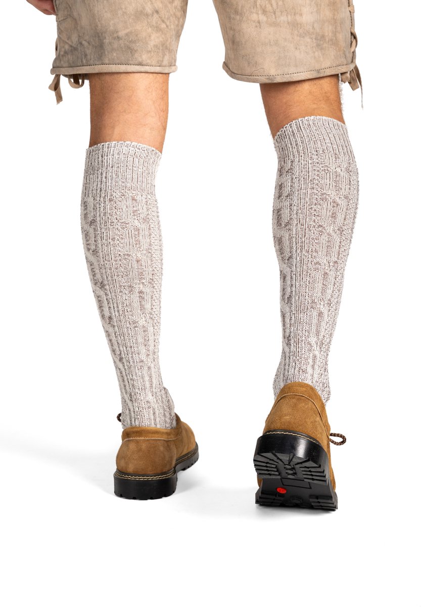 SAMEX Oktoberfest Schoenen - Heren Trachtenschoenen - Lichtbruin