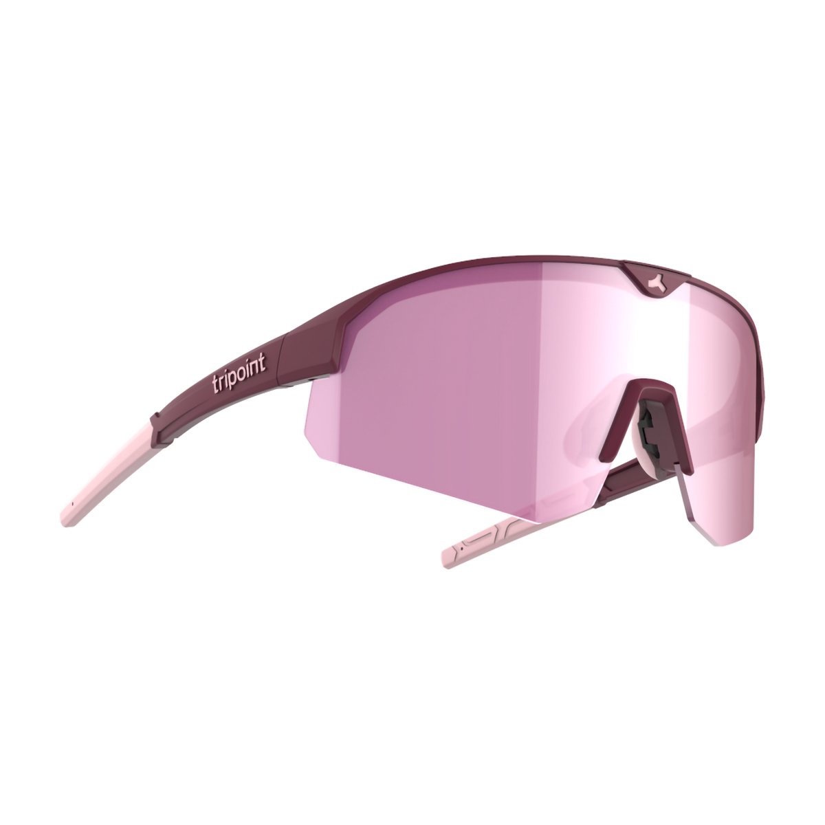 Tripoint - 005 Lake Victoria Zonnebril - Matt Burgundy Frame / Pink Multi Glass