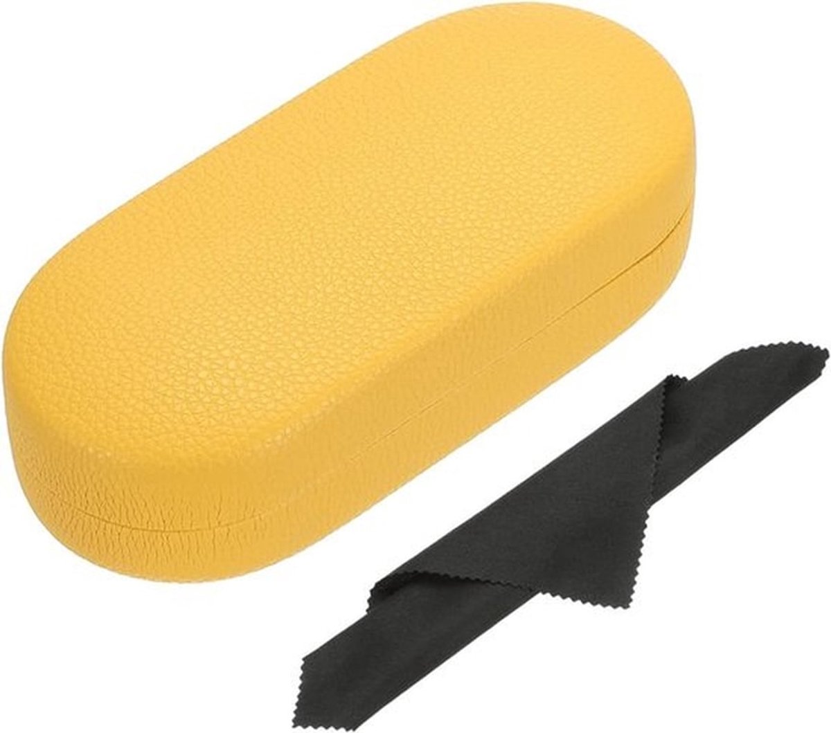 Hard Shell Bril Etui van PU Leer, Grote Zonnebril Organizer met Litchi Structuur voor Bescherming en Stijl voor Dames en Heren