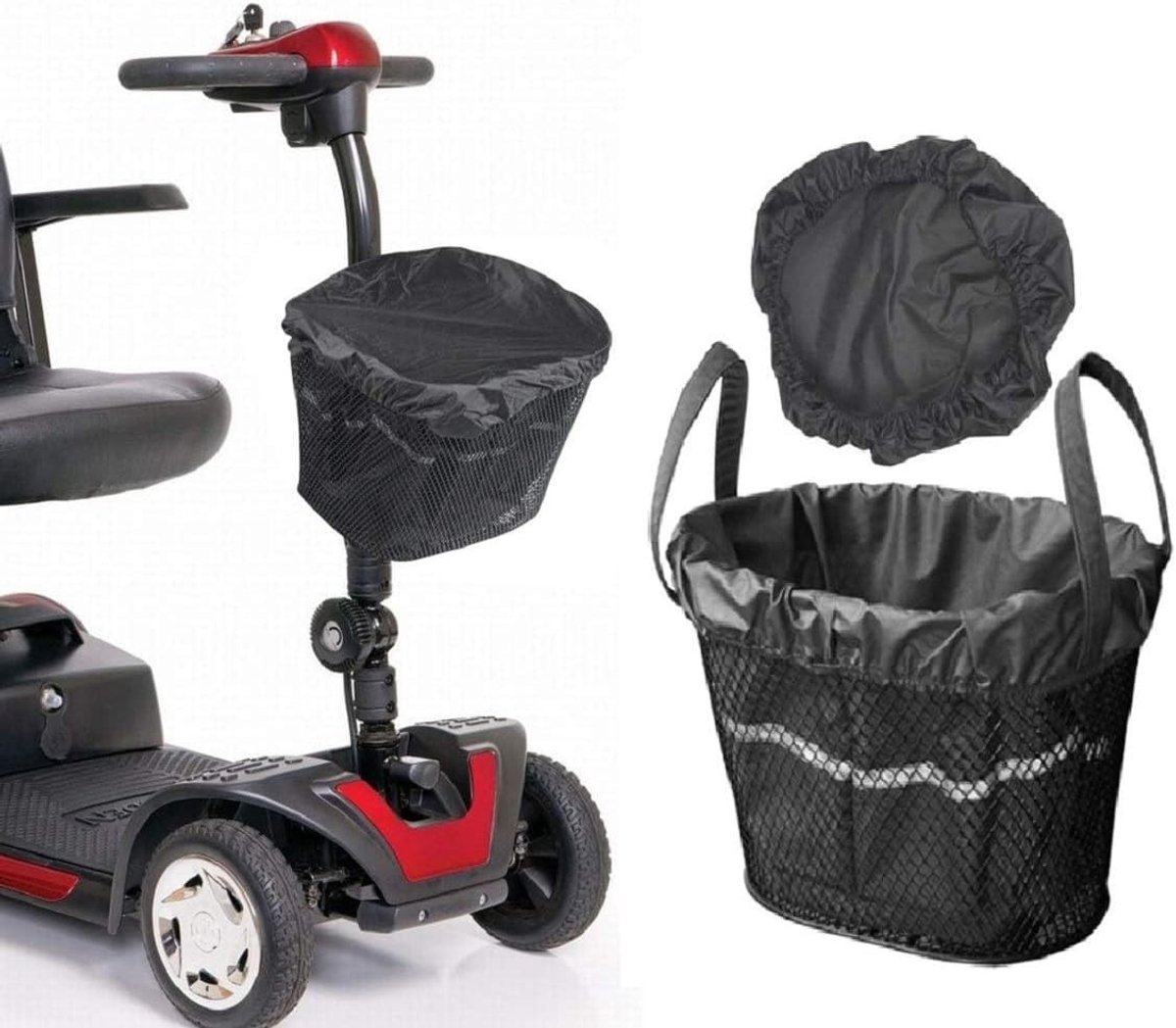 Waterdichte Tasvoering en Deksel voor Scootermand, Ideaal voor het Vervoeren van Boodschappen en Bescherming tegen Regen