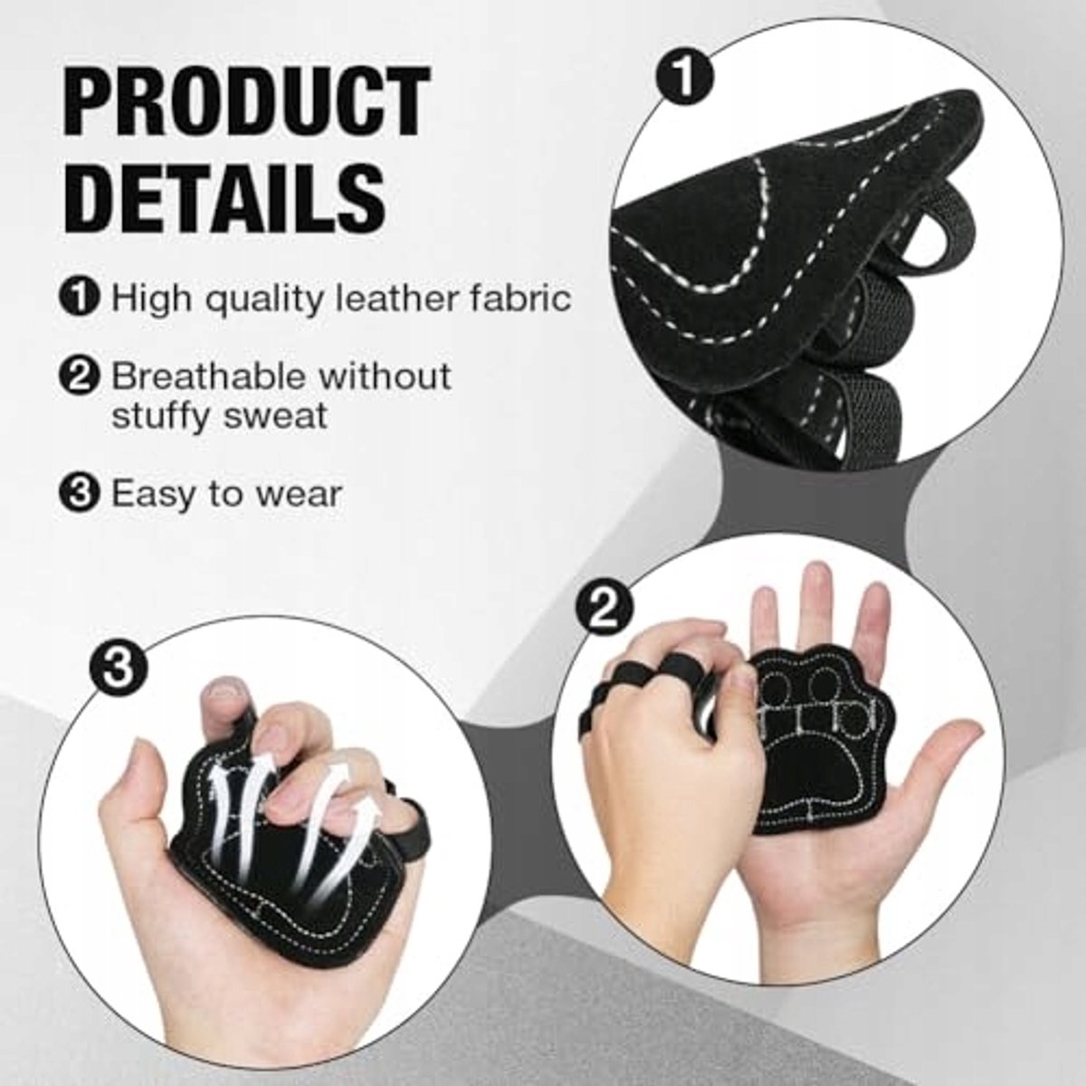 Grip Pads voor Krachttraining - Kattendruk Stijl
