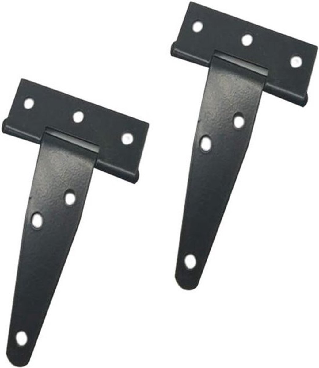 Allecto Plus - T-scharnieren voor Zware Poort Schuurdeur - 8 Inch - Lange Poort