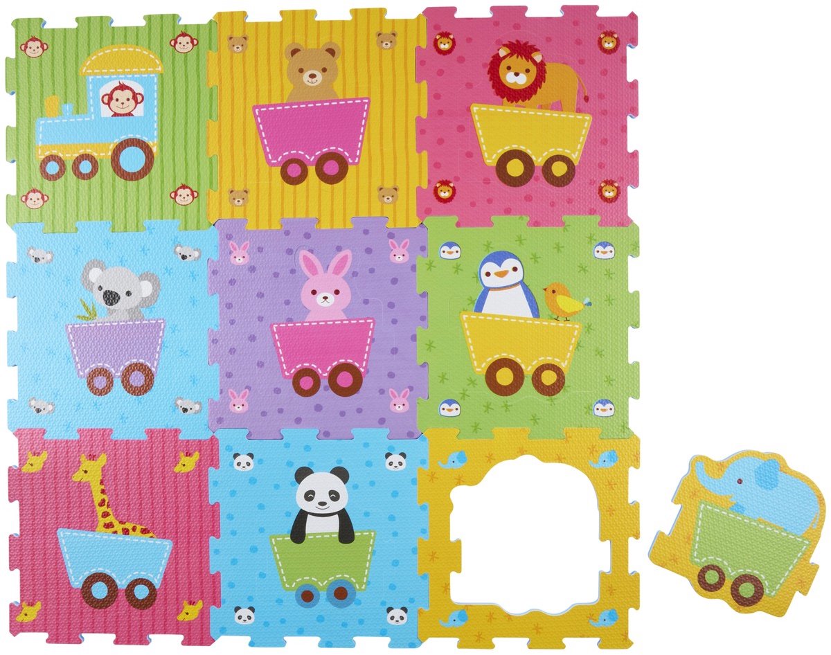 Let's Play Puzzelmat Baby 18-Delig - Speelmat Foam met Dieren - Puzzel Mat voor Kinderen - Kleurrijk Speelkleed - ca. 30,5 x 30,5 cm - 18-delig – foto 4
