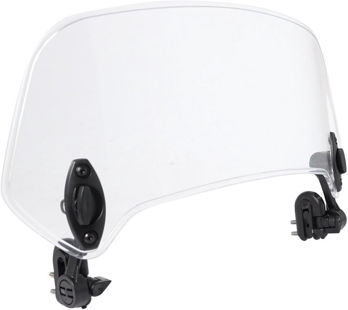 Verstelbare clip-on winddeflector voor motorfiets, 37 cm verlenging voor minder rijwind en lawaai, ideaal voor racefietsen en touringmotoren