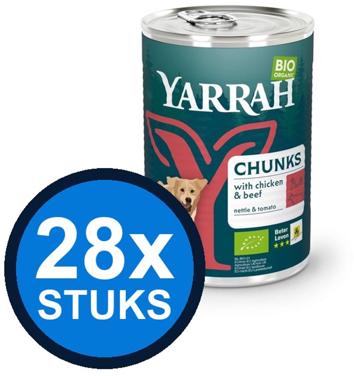 28x Yarrah cat bio pouch fillets gravy beef 85gr