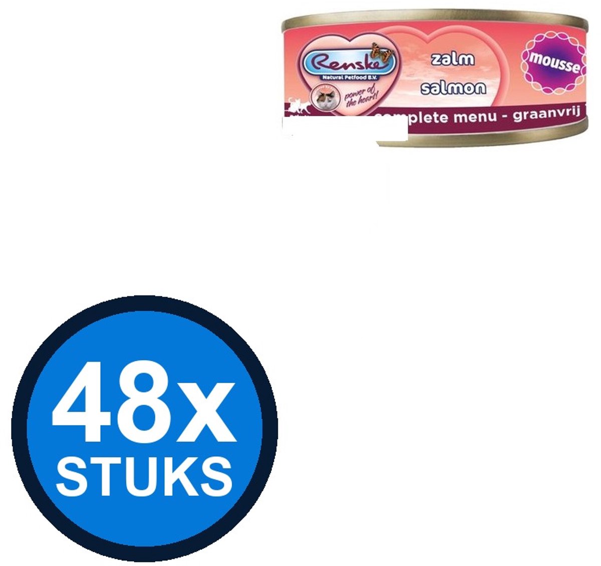 48x Renske vers kat mousse zalm 70gr