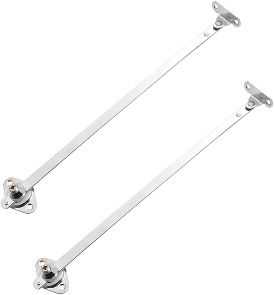 Vouwscharnieren voor kastdeuren, ondersteuning voor zolderluiken, meubelhardware voor kasten en kledingkasten, set van 2 [25.4 cm]