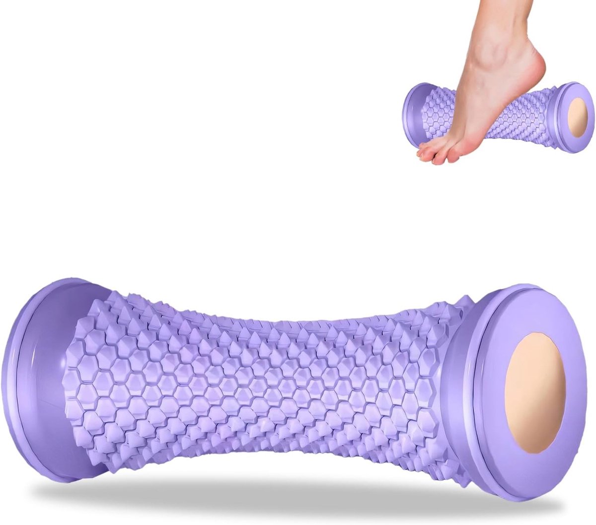 Hedgehog Bal Voetmassage Roller - Draagbare Rubber Voetroller voor Pijnverlichting, Hielspoor en Plantaire Fasciitis