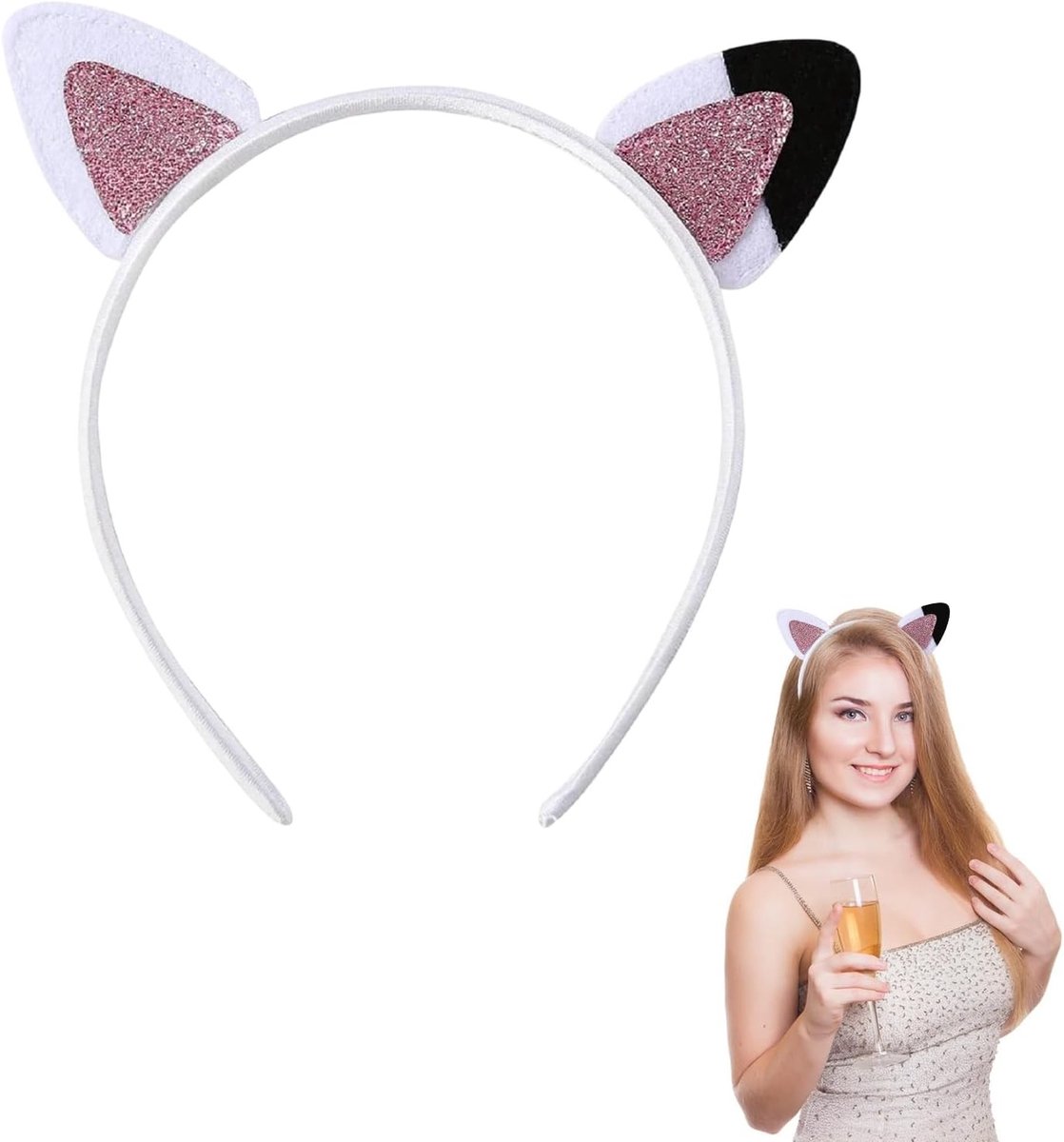 Schattige kattenoren haarband voor meisjes en vrouwen, perfect voor kostuums, feesten en evenementen