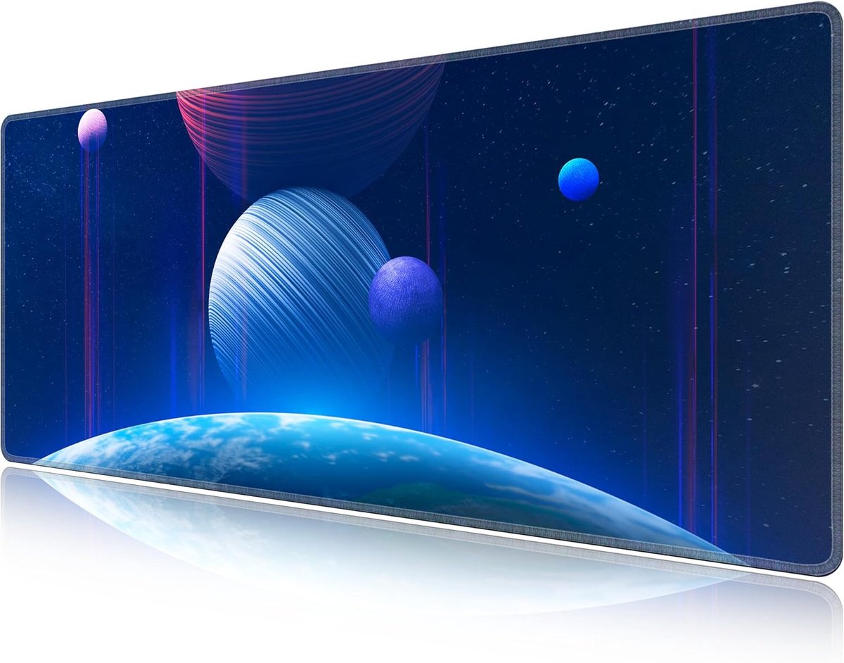 LL-COEUR XXL Gaming-muismat met patroon, 140 x 60 x 0,3 cm, antislip bureauonderlegger, grote computer muismat (1400 x - ShopVlot