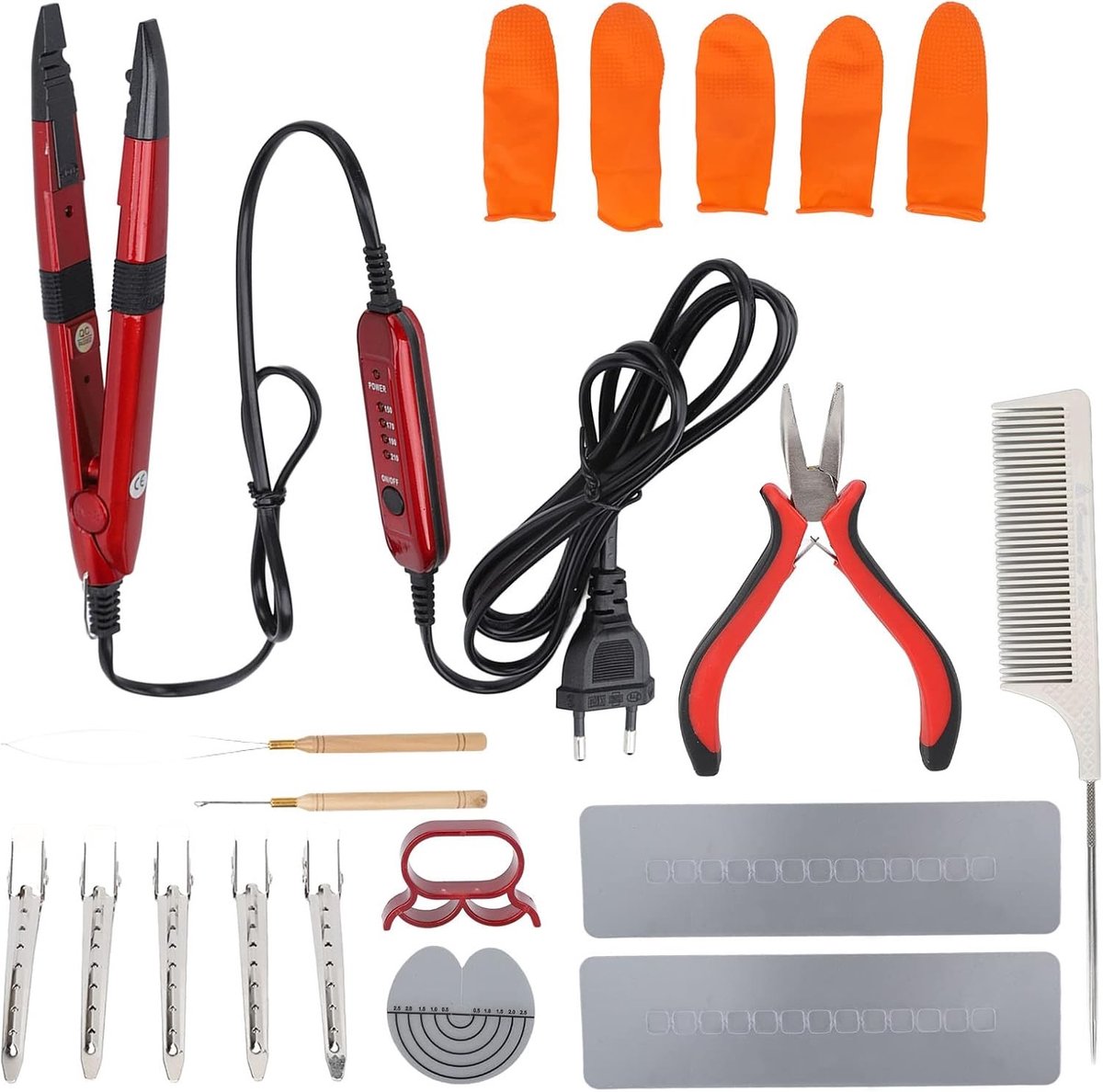 Professionele Haarverlenging Set met Constant Temperatuur en Isolatieblad voor Efficiënt Gebruik van Haar Extensions