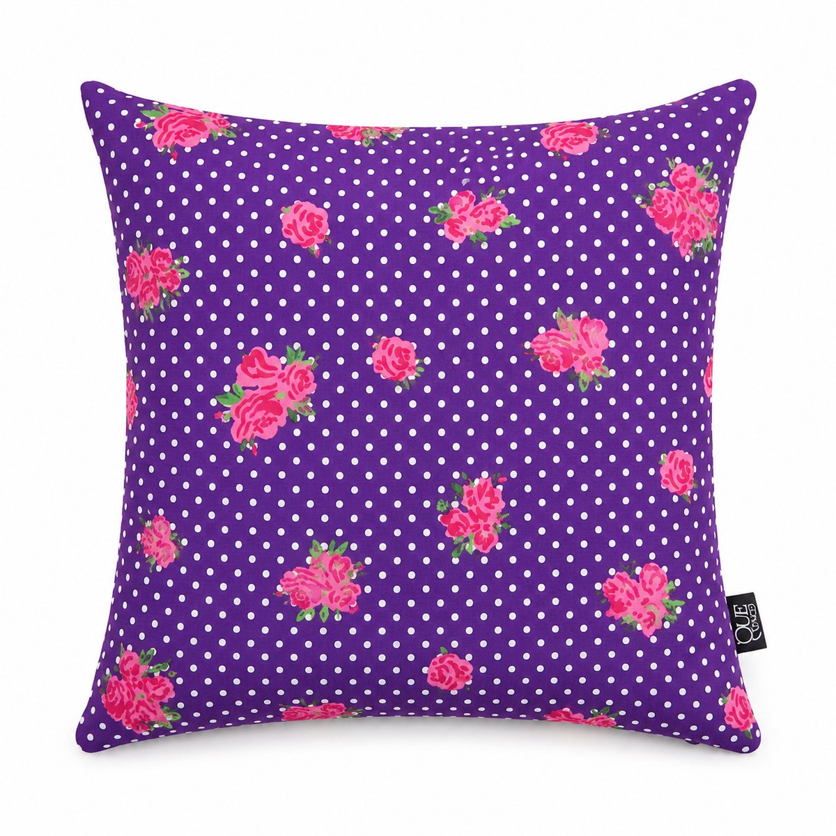 Unique Living - sierkussenhoes - 3 stuks - kussenhoesje - kussenhoes - paars - roze - 45 x 45 cm - met rits