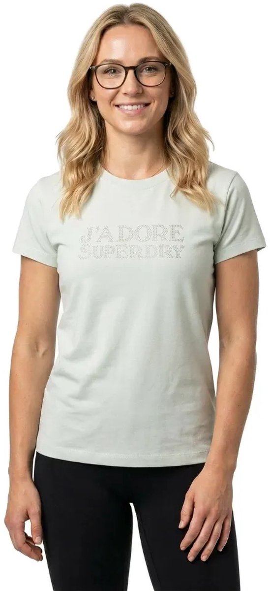 Superdry Aansluitend Sport Luxe T-shirt Dames T-shirts Blauw