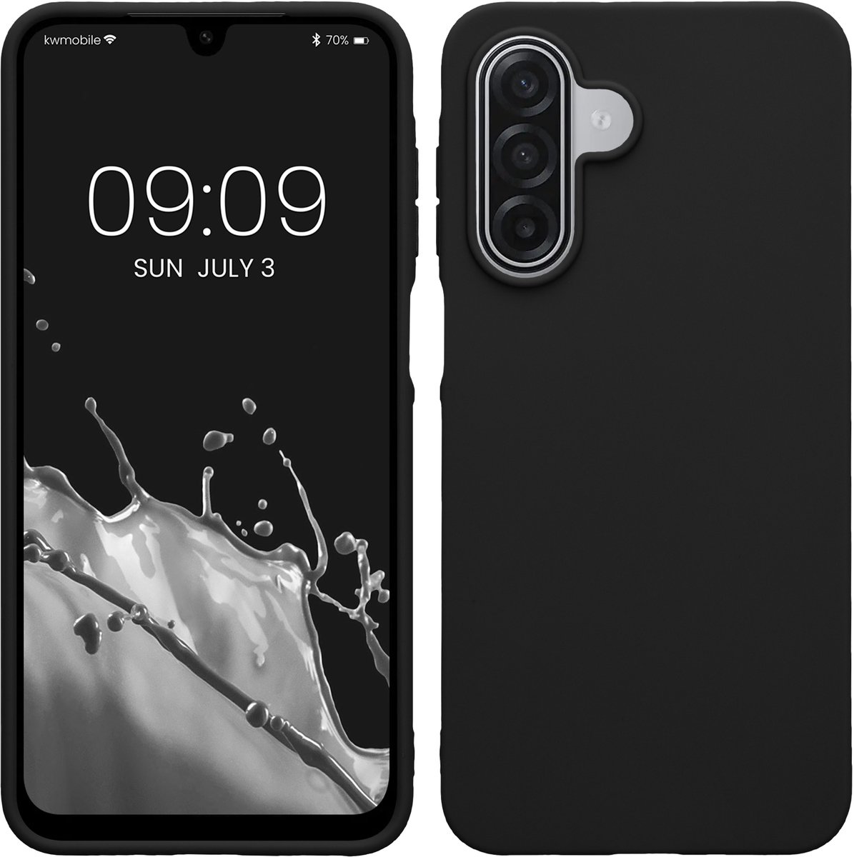 kwmobile telefoonhoesje geschikt voor Samsung Galaxy A18 4G / 5G - Hoesje voor smartphone - Back cover in zwart