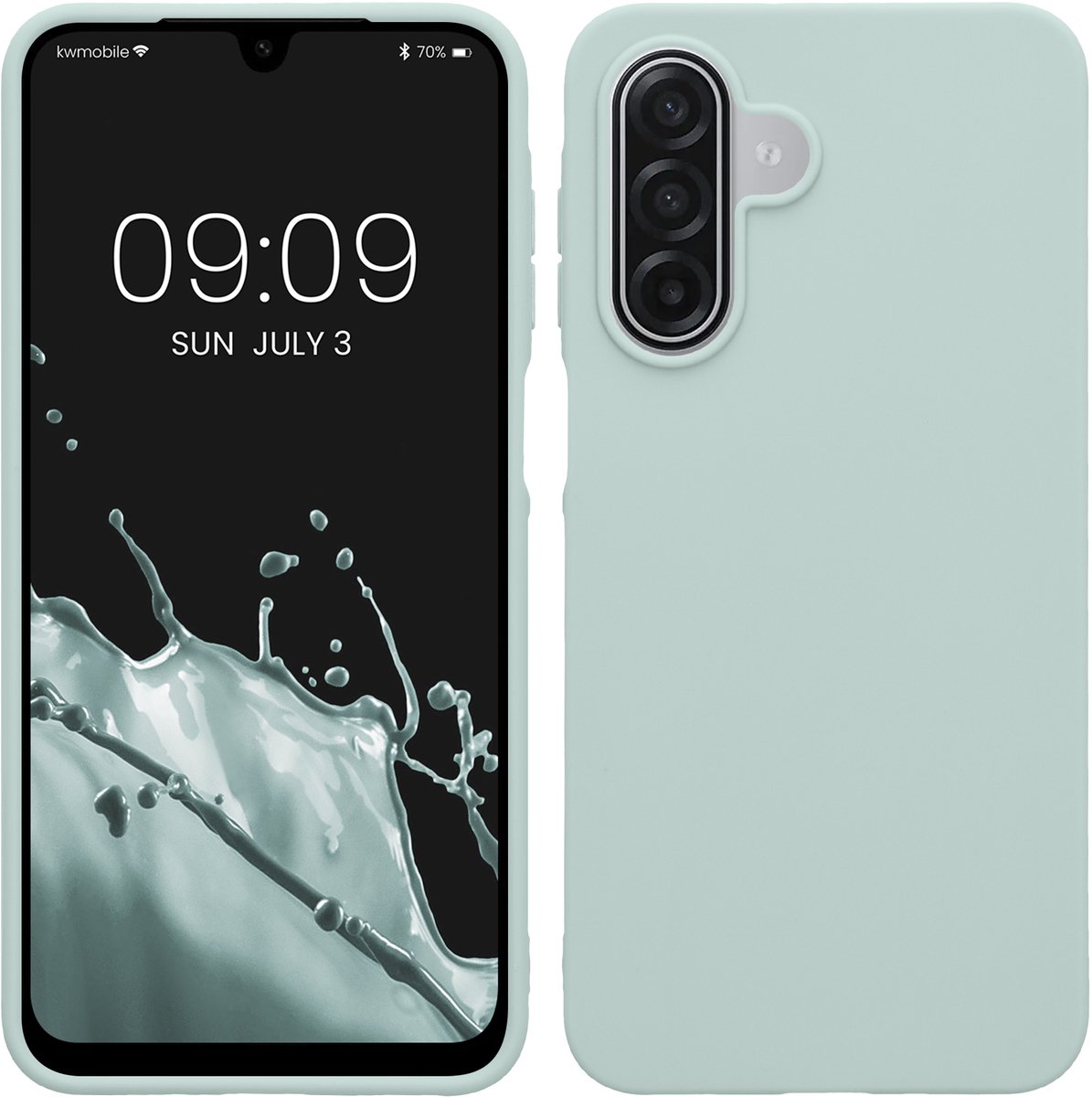 kwmobile telefoonhoesje geschikt voor Samsung Galaxy A18 4G / 5G - Hoesje voor smartphone - Back cover in cool mint