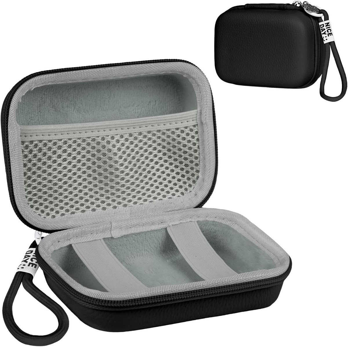 Compacte Digitale Camera Tas - Harde Bescherming, Ideaal voor Reis en Fotografie, Zwart