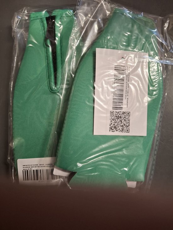 Eizook 2 st. Bierfles koelhoud hoesje - flessen koelhouder - bierfles - Groen van Merkloos — afbeelding 3