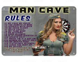 Poster Sexy Meisje Emaille Bord Vintage Retro Thuis Muur Decor Bar Pub Club Man Pin Up Girl Metalen Bord Ijzer Schilderen Plaque 20x30cm TH3756