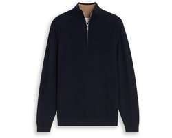 Tom Tailor - Troyer-trui van katoen - Maat XL - sky captain blue