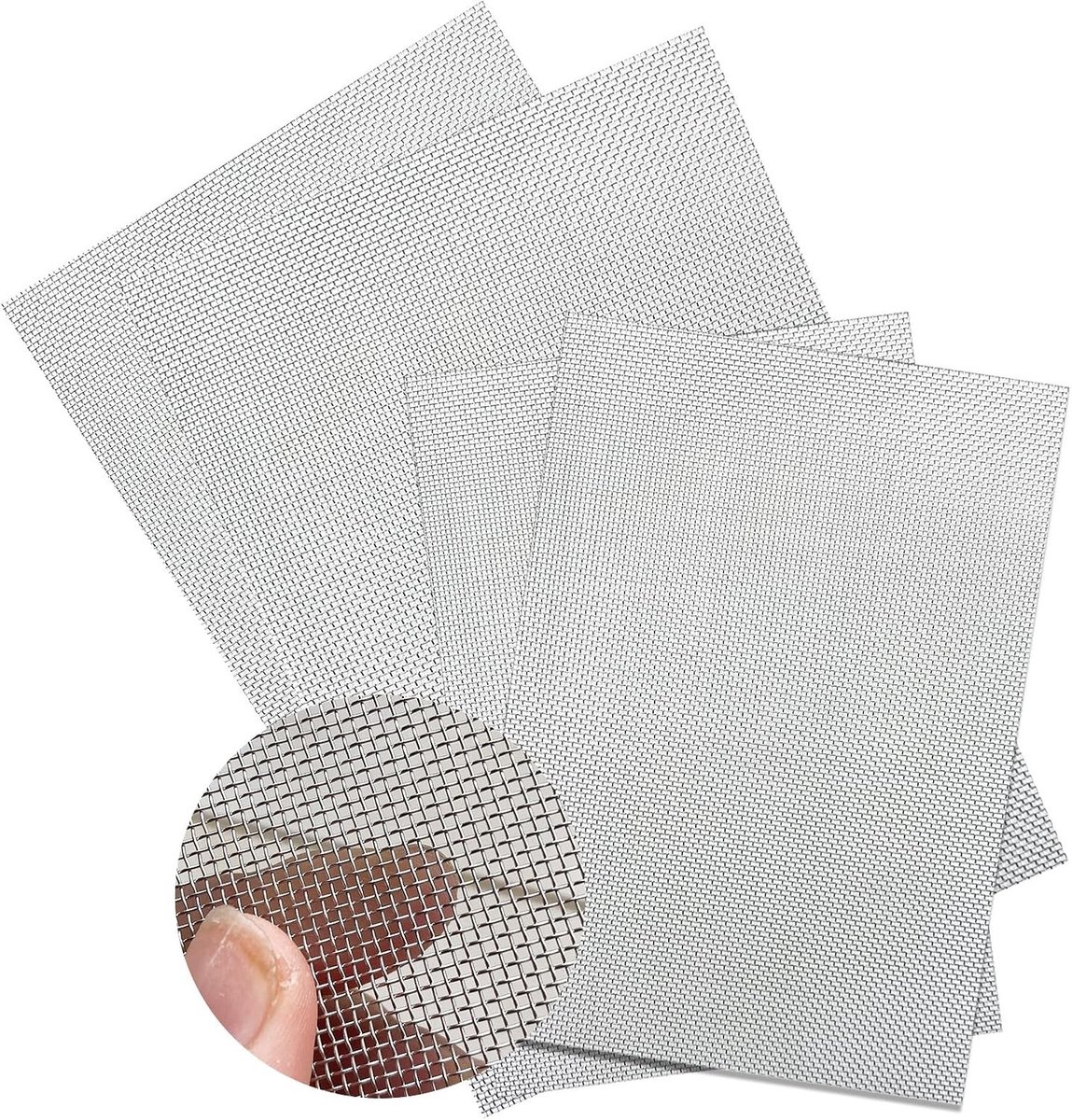 Fijn gaas rvs - Zilver - 30 x 21 cm - Roestvrijstalen fijnmazig draadgaas voor insecten- en knaagdierbeveiliging