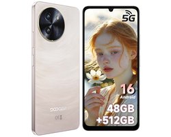 Smartphone DOOGEE Note 59 Pro - 48GB RAM - 256GB ROM - 6,75inch 120Hz - Android 16 - 6250 mAh - AI Camera - NFC, GPS - DOOGEE Mobiele Telefoon 5G - Goud