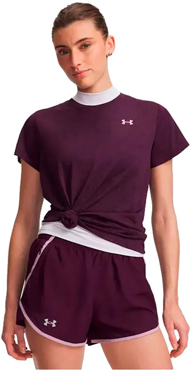 Under Armour Tech Pixelate T-shirt Met Korte Mouwen Paars L Vrouw