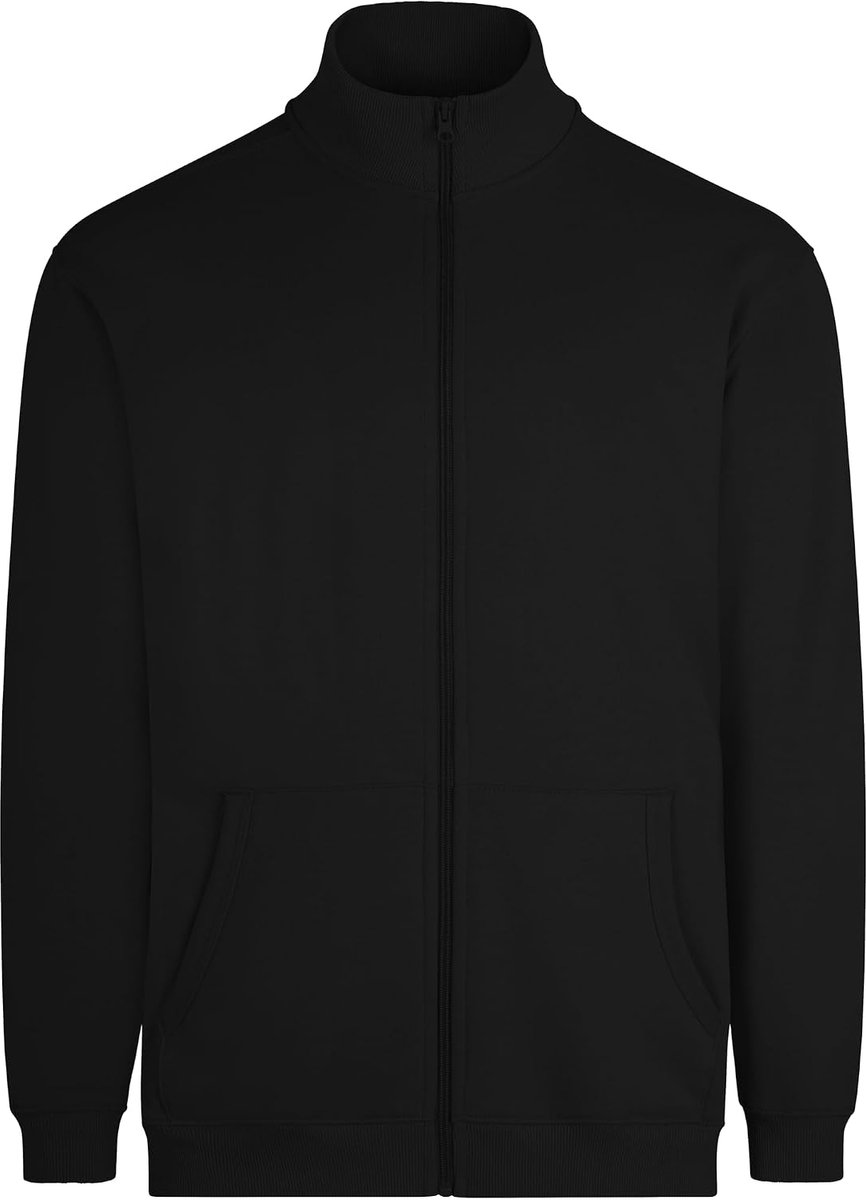 SZ270U Cooper, uniseks sweatshirt met ritssluiting, zwart, maat 2XL, Zwart, XXL