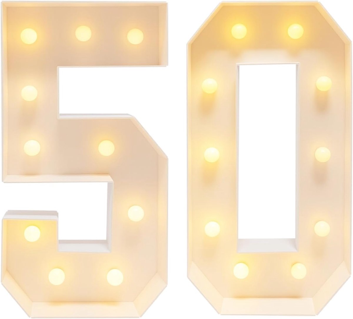 100 cm grote lichtgevende cijfers voor feestjes, grote, warm lichtgevende cijfers (30/40/50/60) voor verjaardagsfeesten, jubilea en andere feesten (40)