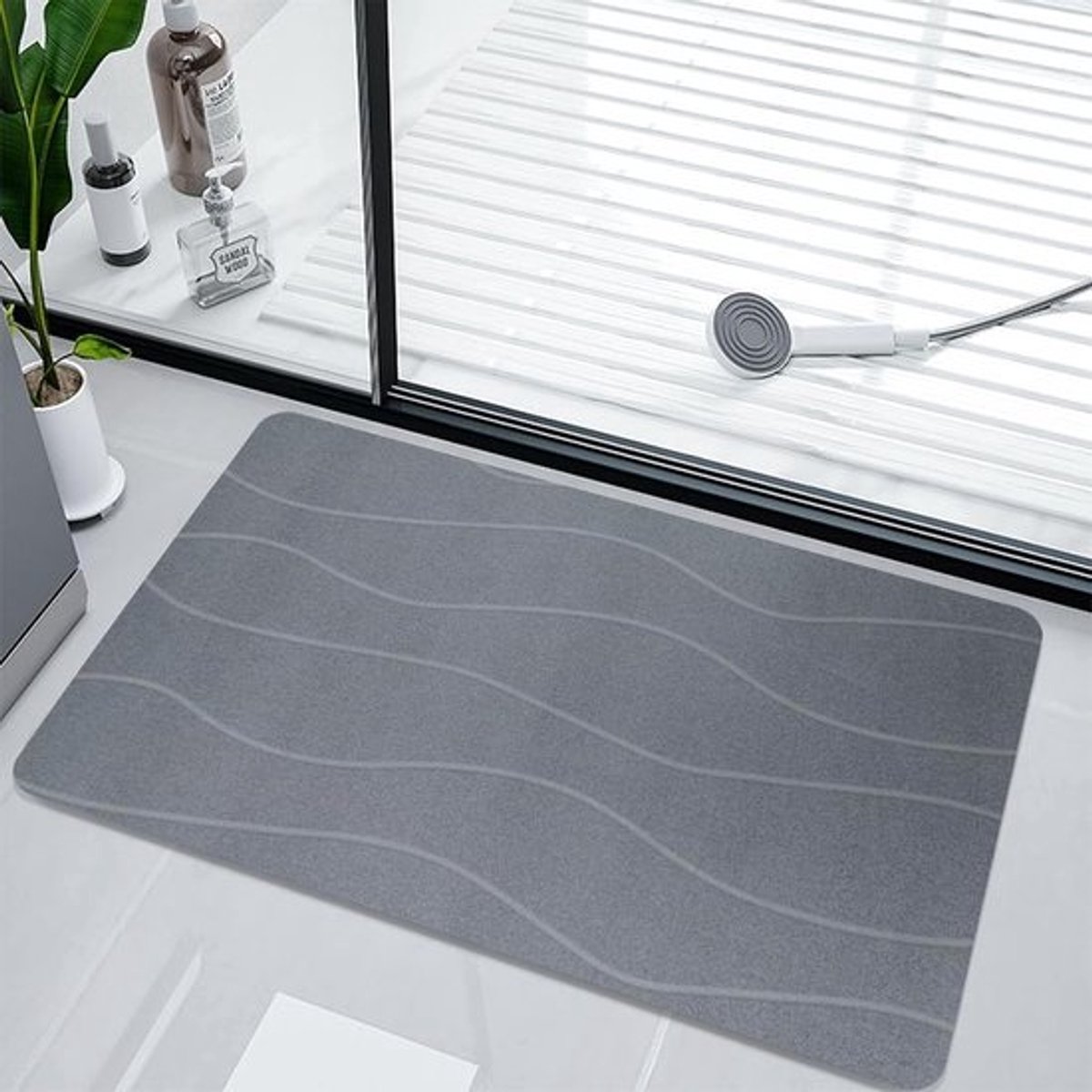 Antislip Badmat 40 x 60 cm - Superabsorberend en Sneldrogend voor Badkamer en Douche