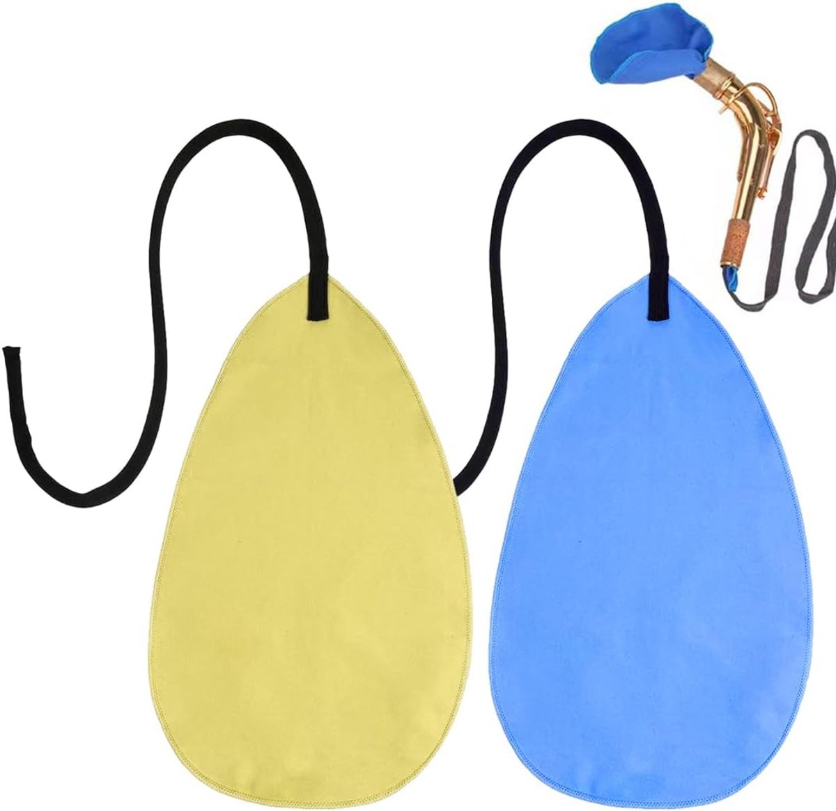 Reiniging en onderhoud van houten accessoires, verpakking met 2 reinigingsdoekjes voor saxofoon, reinigingsdoekjes voor hobo luchtkamer