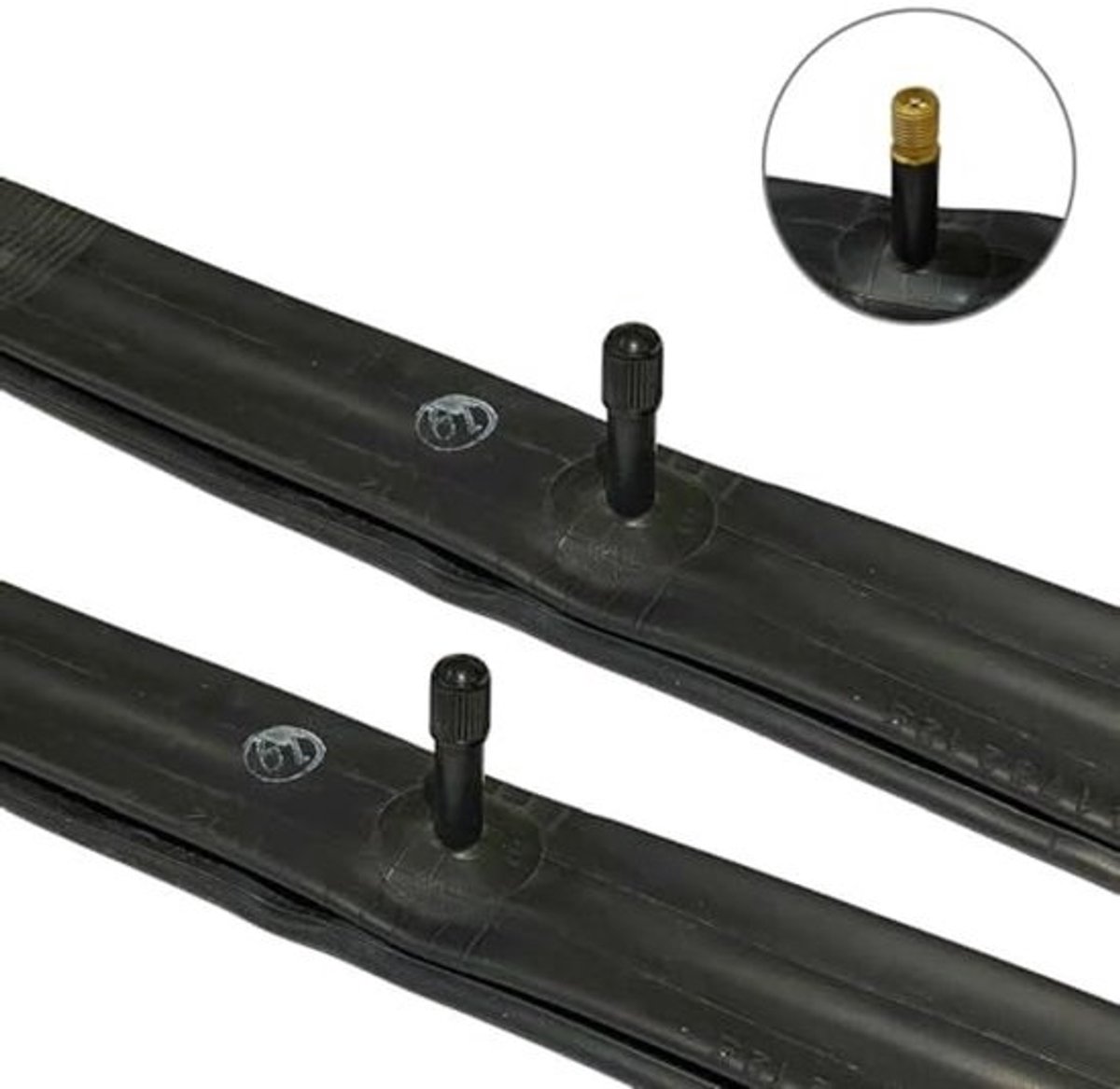 16 inch Binnenbanden voor Fietsen - Geschikt voor Diverse Bandenmaat Tot 2,125 - Inclusief Bandenlichters