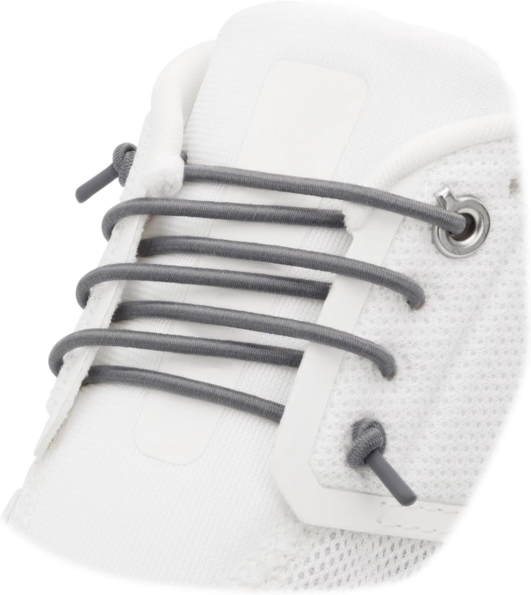 2 paar elastische veters zonder knopen voor ON Cloud 5 & 6 hardloopschoenen, ronde rubberen veters 3 mm rekbaar