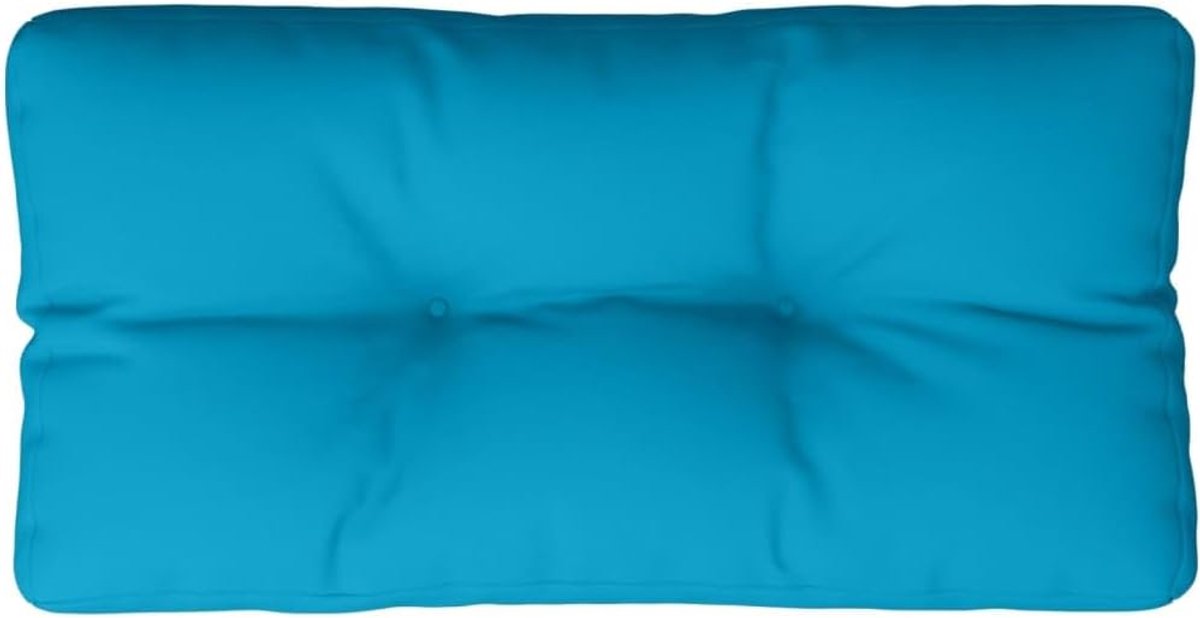 Lichtblauw, 80 x 40 x 12 cm, waterdicht polyester zitkussen voor buiten en binnen, zachte holle vezelvulling, veelzijdig als tuinmeubelkussen of decoratie
