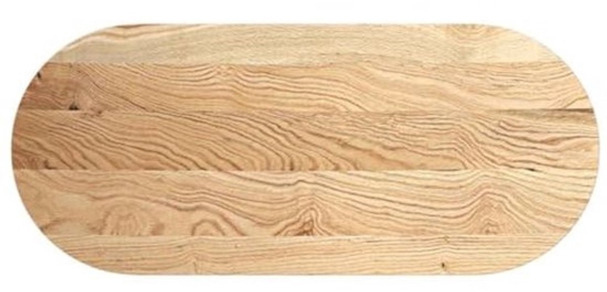 Ovaal Tafelblad 140x60cm Massief Eikenhout