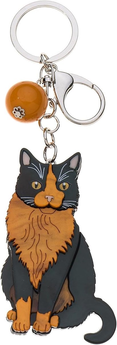 Sleutelhanger 3D hond en kat van acetaat, haptisch design om te voelen, handgemaakt, hoogwaardige metgezel & cadeau-idee, statementstuk voor tas en sleutels, tashanger