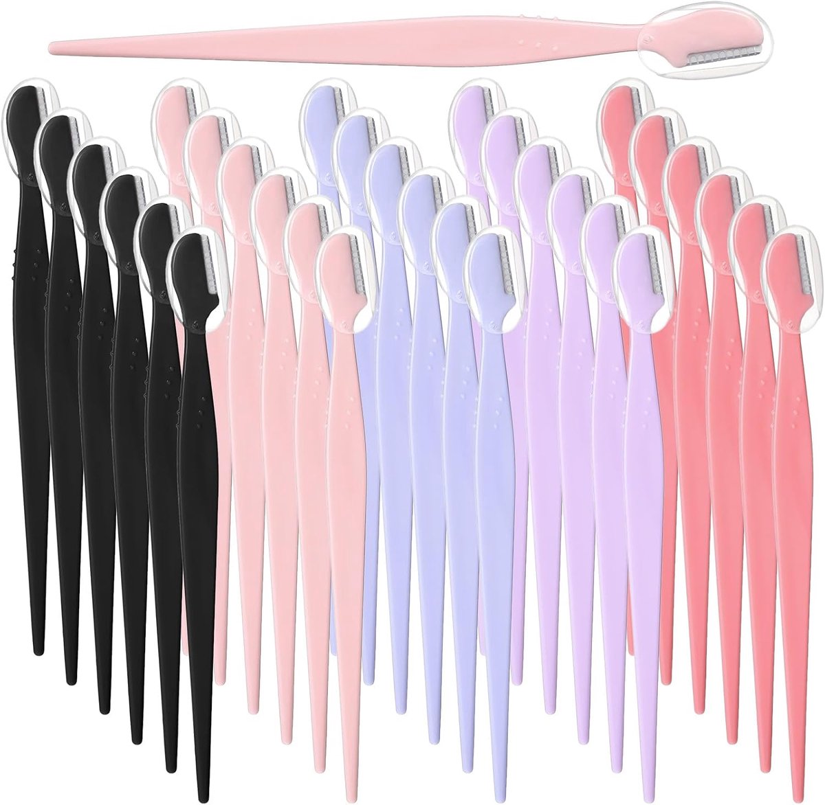 30 stuks meerdere wenkbrauwscheerapparaten, wenkbrauwscheerapparaten voor heren en dames, draagbare gezichtsscheerapparaten, dermaplaning tool, voor gezicht, lichaam, wenkbrauwen