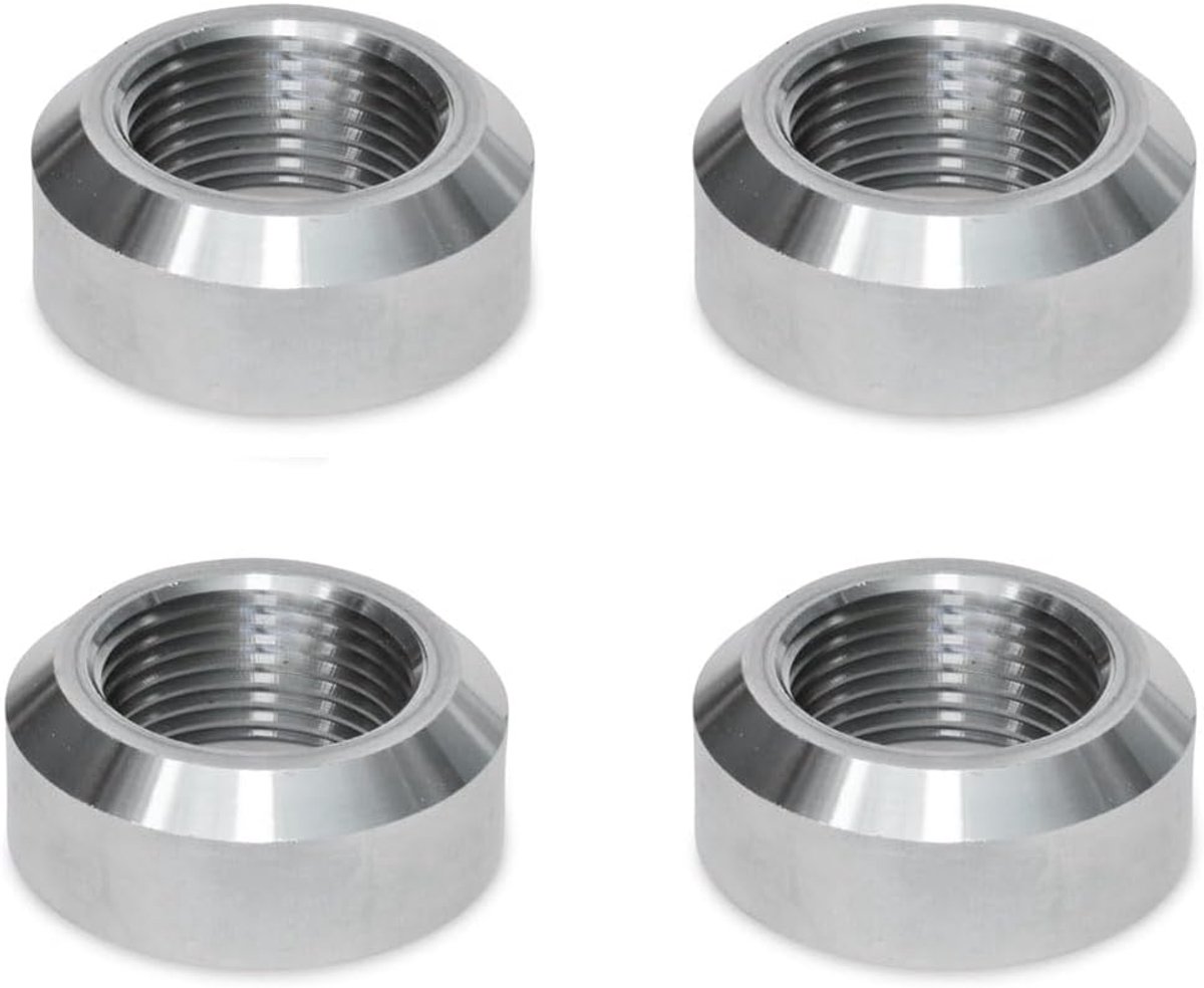 Normelemente | Lasmof, staal, 4 stuks, fijne schroefdraad M10x1, met face, GN 7490-ST-M10X1-A