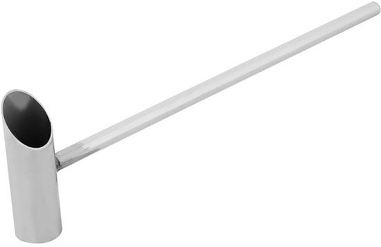 RVS suikerlepel voor suikerspinmachine - Lange handgreep - Voor suikerspin en marshmallows — afbeelding 2