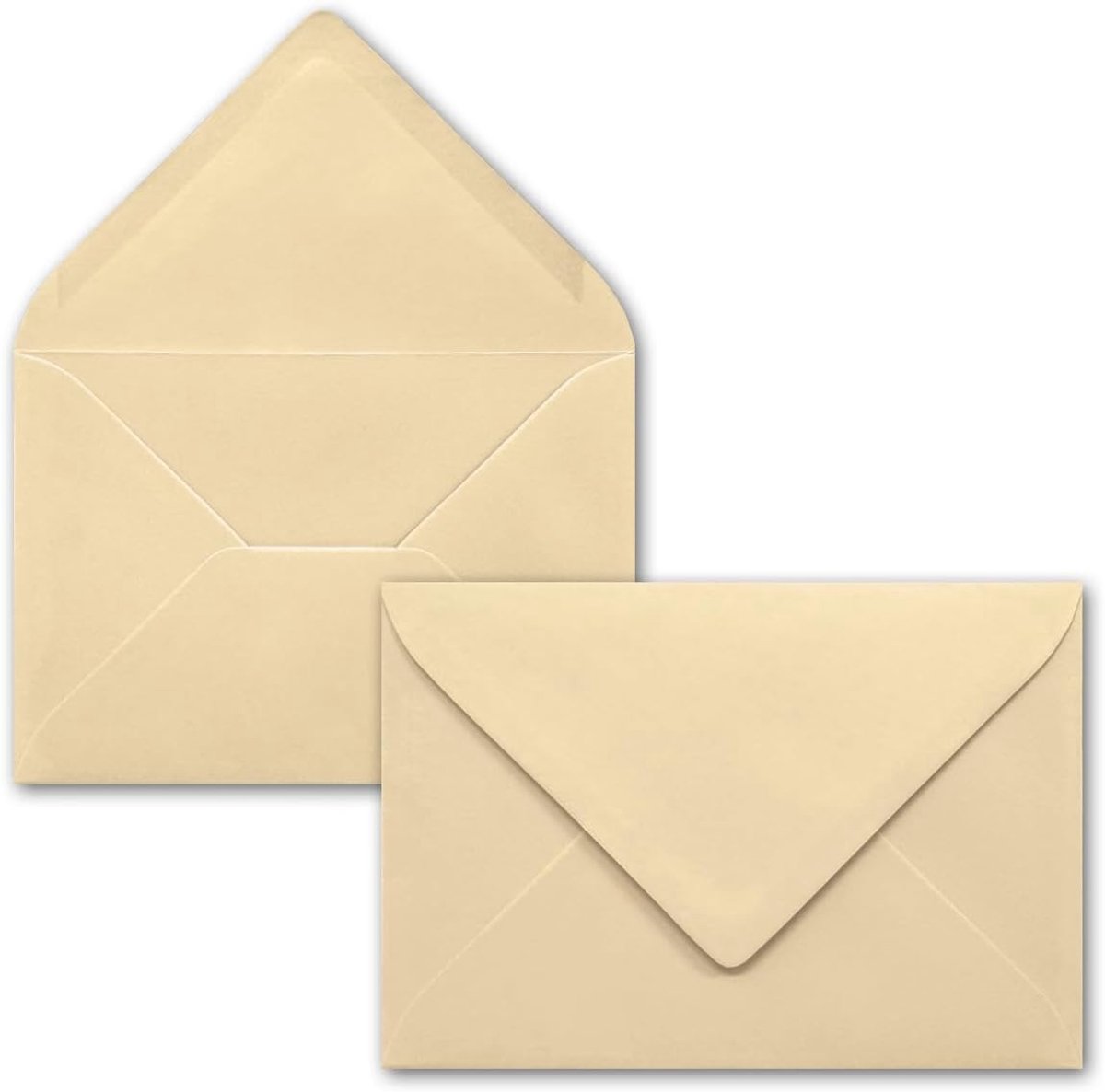 B6 17,5 x 12,5 cm – Natte lijm met spitse flap – 120 g/m²