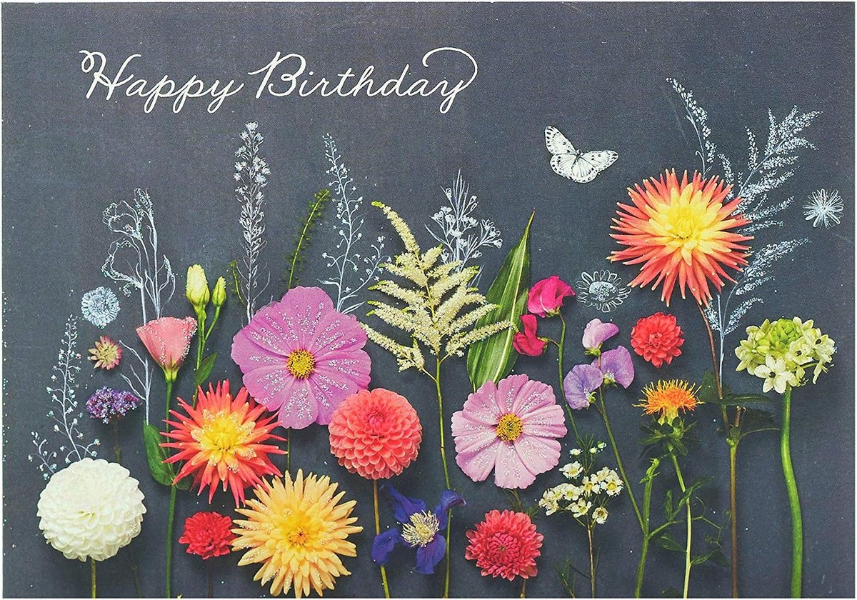 Greetings | Verjaardagskaart | Bloemen Ontwerp | Met Envelop