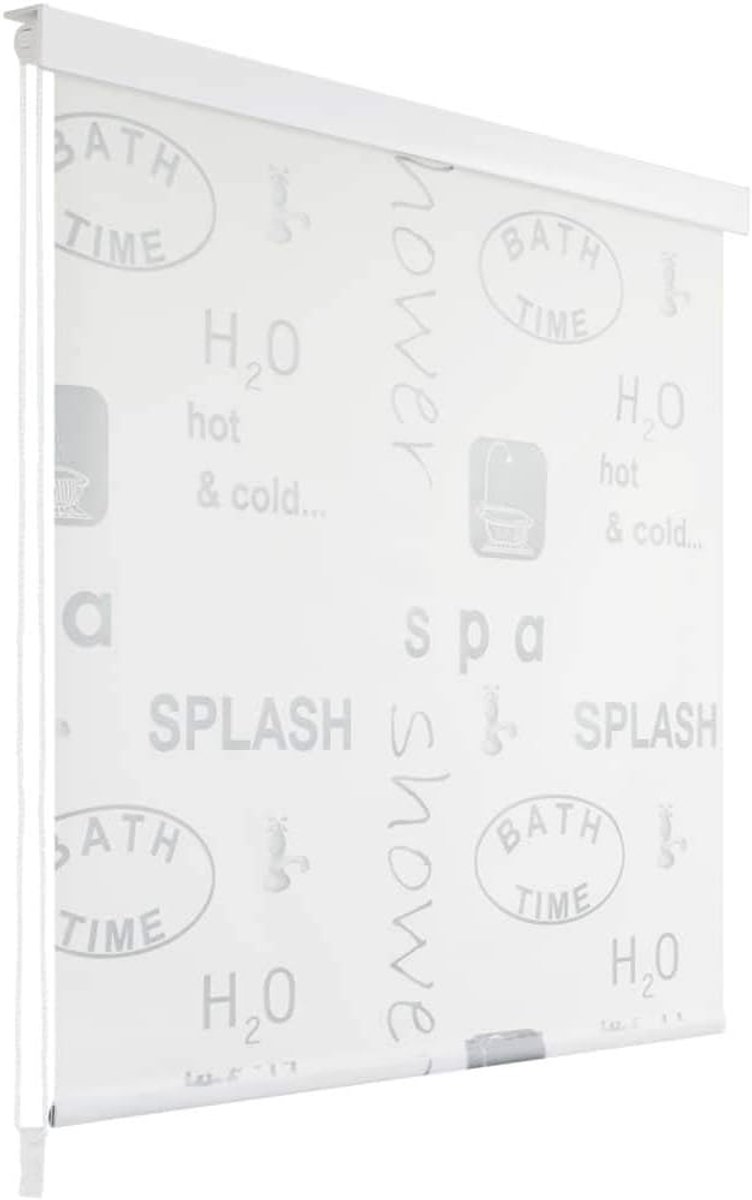 Tidyard Doucherolgordijn waterdicht douchegordijn sneldrogend badgordijn Eva met aluminium delen badgordijn voor slaapkamer - 100 x 240 cm Splash-design