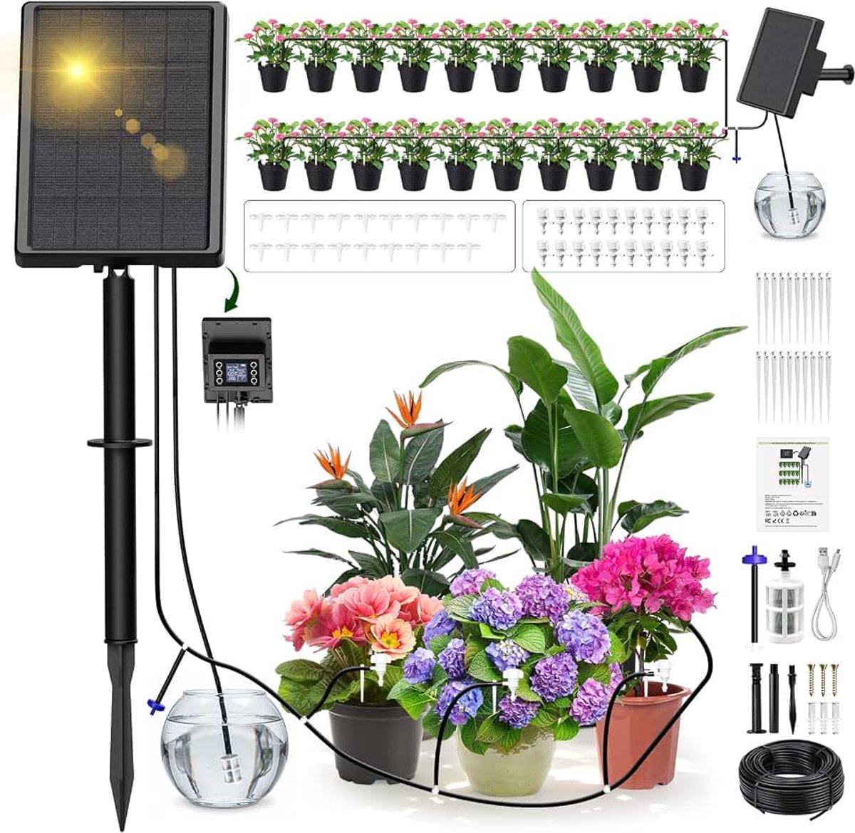 Watersysteem op zonne-energie, irrigatie lcd