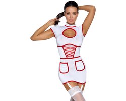 Cottelli Costumes - Sexy Verpleegster Jurkje - Wit