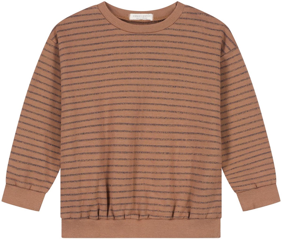 Sweet Petit baby sweater Saul - jongens - Sunset Brown - Maat 80