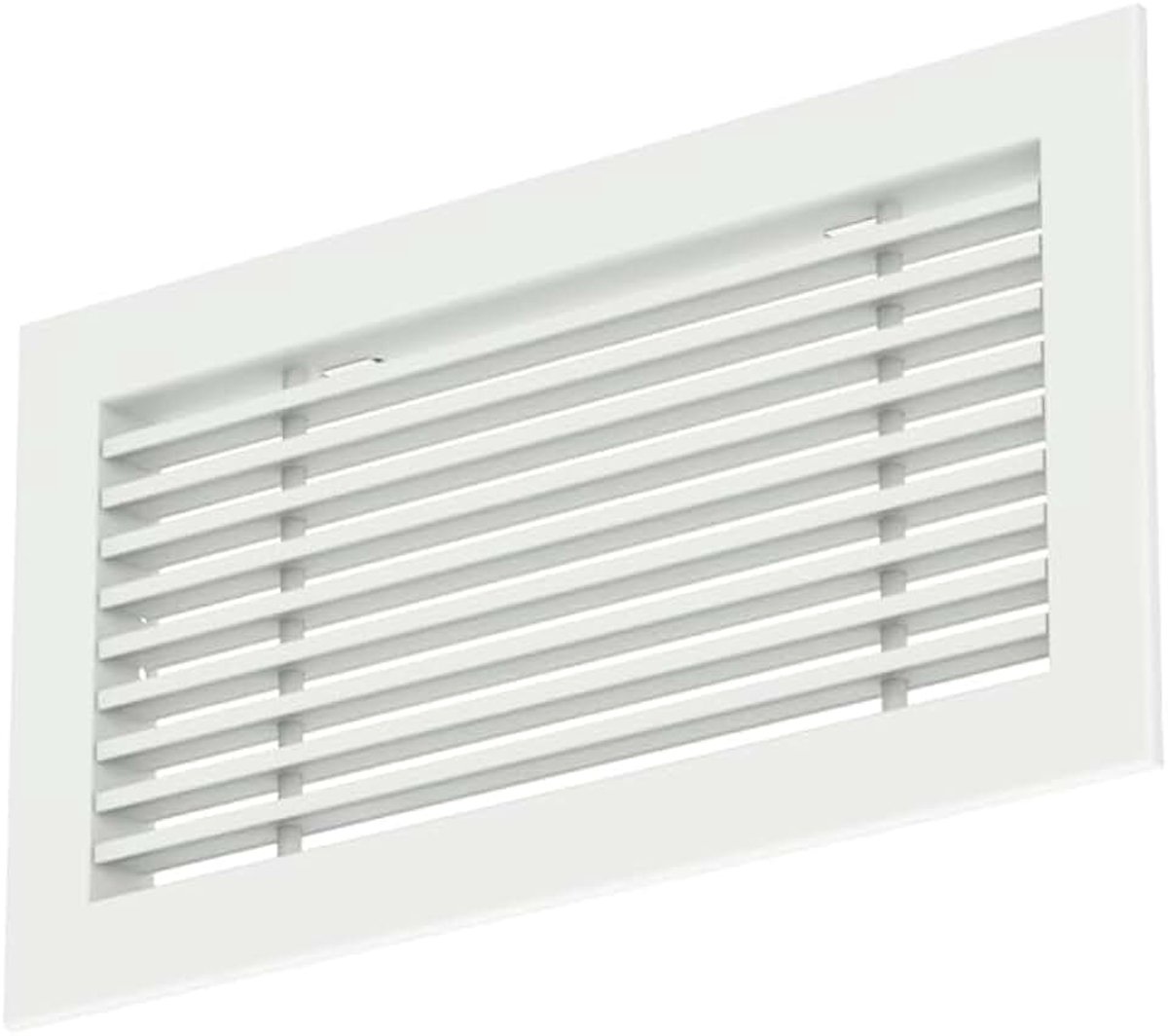 Aluminium - met klemveren - 400x100 mm - RAL 9016