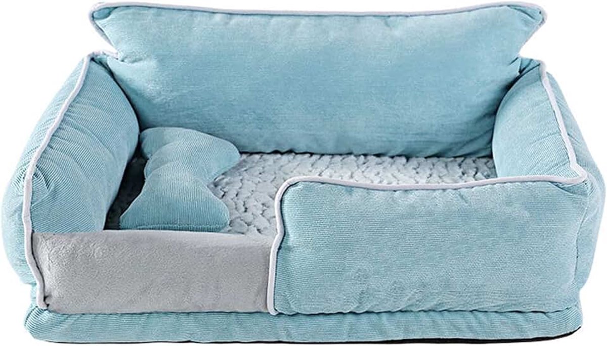 Seizoenen universele uitneembare en wasbare hondenkennel, kleine en middelgrote hondenmand, kleine hondenmand voor katten en honden,Light blue,1