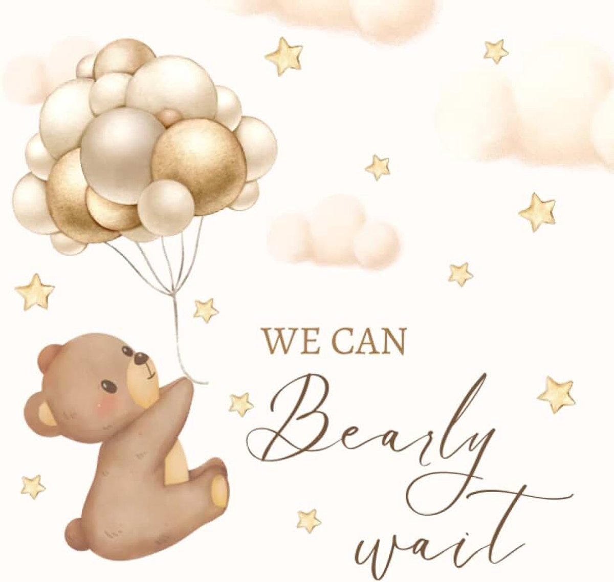 Bearly Wait: Teddy Bear Baby Shower Guest Book Neutral + BONUS Gift Tracker Log and Keepsake Pages | Advice for Parents Sign-In | Table Sign Gift