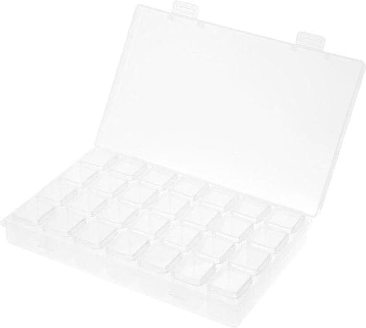 Painting Sorteerdoos - Diamond Painting box - Wit - Sorteerdoos - Vakjesdoos - 28 Vakjes - Transparant